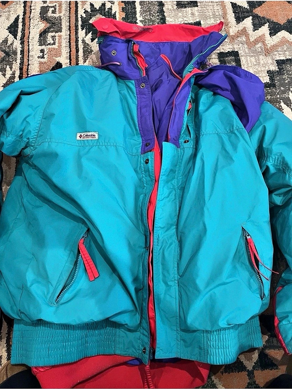 Columbia Vintage Columbia Radial Sleeve Colorblock Ski Jacket Vintage 3-in one